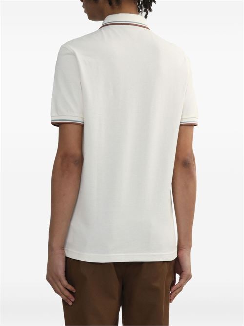 Polo manica corta con doppio bordino e logo ricamato FRED PERRY | M3600Y20